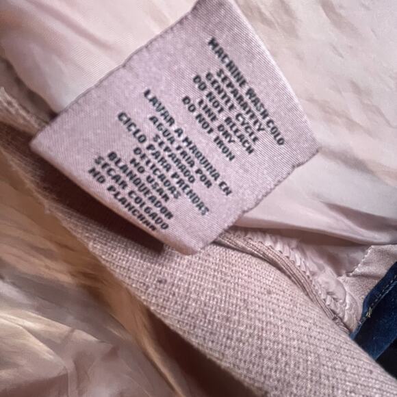 Sebby Collection Moto Jacket Womens Large Pink Mauve Faux Leather Zip Front - Picture 7 of 14